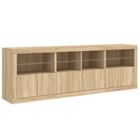 Thumbnail for Sideboard mit LED-Leuchten Sonoma-Eiche 202x37x67 cm