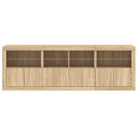 Thumbnail for Sideboard mit LED-Leuchten Sonoma-Eiche 202x37x67 cm