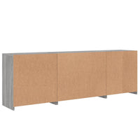 Thumbnail for Sideboard mit LED-Leuchten Grau Sonoma 202x37x67 cm