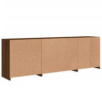 Thumbnail for Sideboard mit LED-Leuchten Braun Eichen-Optik 202x37x67 cm