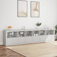 Thumbnail for Sideboard mit LED-Leuchten Weiß 283x37x67 cm