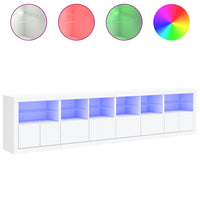 Thumbnail for Sideboard mit LED-Leuchten Weiß 283x37x67 cm