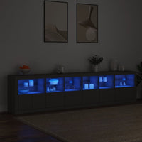 Thumbnail for Sideboard mit LED-Leuchten Schwarz 283x37x67 cm