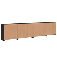 Thumbnail for Sideboard mit LED-Leuchten Schwarz 283x37x67 cm