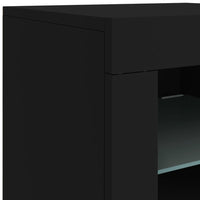 Thumbnail for Sideboard mit LED-Leuchten Schwarz 283x37x67 cm