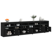 Thumbnail for Sideboard mit LED-Leuchten Schwarz 283x37x67 cm
