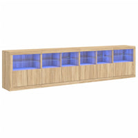 Thumbnail for Sideboard mit LED-Leuchten Sonoma-Eiche 283x37x67 cm