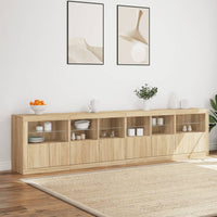 Thumbnail for Sideboard mit LED-Leuchten Sonoma-Eiche 283x37x67 cm