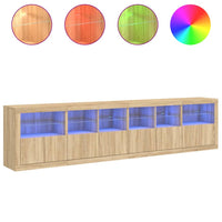 Thumbnail for Sideboard mit LED-Leuchten Sonoma-Eiche 283x37x67 cm