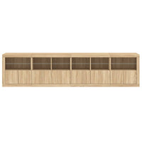 Thumbnail for Sideboard mit LED-Leuchten Sonoma-Eiche 283x37x67 cm