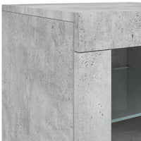 Thumbnail for Sideboard mit LED-Leuchten Betongrau 283x37x67 cm
