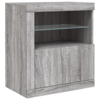 Thumbnail for Sideboard mit LED-Leuchten Grau Sonoma 283x37x67 cm