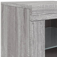 Thumbnail for Sideboard mit LED-Leuchten Grau Sonoma 283x37x67 cm