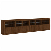 Thumbnail for Sideboard mit LED-Leuchten Braun Eichen-Optik 283x37x67 cm