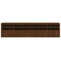 Thumbnail for Sideboard mit LED-Leuchten Braun Eichen-Optik 283x37x67 cm