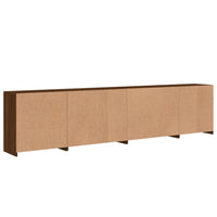 Thumbnail for Sideboard mit LED-Leuchten Braun Eichen-Optik 283x37x67 cm