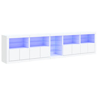 Thumbnail for Sideboard mit LED-Leuchten Weiß 283x37x67 cm