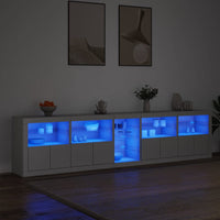 Thumbnail for Sideboard mit LED-Leuchten Weiß 283x37x67 cm