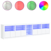 Thumbnail for Sideboard mit LED-Leuchten Weiß 283x37x67 cm