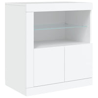 Thumbnail for Sideboard mit LED-Leuchten Weiß 283x37x67 cm