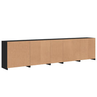 Thumbnail for Sideboard mit LED-Leuchten Schwarz 283x37x67 cm