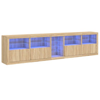 Thumbnail for Sideboard mit LED-Leuchten Sonoma-Eiche 283x37x67 cm