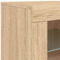 Thumbnail for Sideboard mit LED-Leuchten Sonoma-Eiche 283x37x67 cm