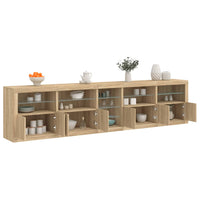 Thumbnail for Sideboard mit LED-Leuchten Sonoma-Eiche 283x37x67 cm