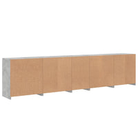 Thumbnail for Sideboard mit LED-Leuchten Betongrau 283x37x67 cm
