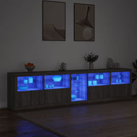 Thumbnail for Sideboard mit LED-Leuchten Grau Sonoma 283x37x67 cm