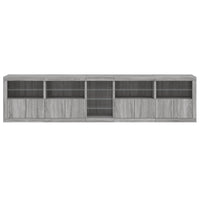 Thumbnail for Sideboard mit LED-Leuchten Grau Sonoma 283x37x67 cm