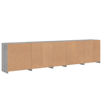 Thumbnail for Sideboard mit LED-Leuchten Grau Sonoma 283x37x67 cm