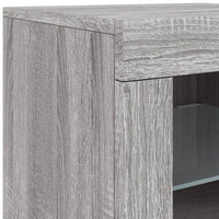 Thumbnail for Sideboard mit LED-Leuchten Grau Sonoma 283x37x67 cm