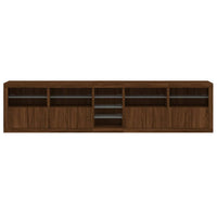 Thumbnail for Sideboard mit LED-Leuchten Braun Eichen-Optik 283x37x67 cm