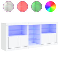 Thumbnail for Sideboard mit LED-Leuchten Weiß 162x37x67 cm