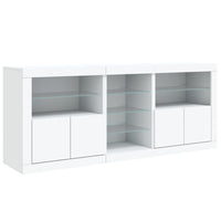 Thumbnail for Sideboard mit LED-Leuchten Weiß 162x37x67 cm