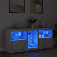 Thumbnail for Sideboard mit LED-Leuchten Weiß 162x37x67 cm