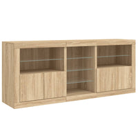 Thumbnail for Sideboard mit LED-Leuchten Sonoma-Eiche 162x37x67 cm