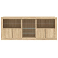 Thumbnail for Sideboard mit LED-Leuchten Sonoma-Eiche 162x37x67 cm