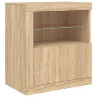 Thumbnail for Sideboard mit LED-Leuchten Sonoma-Eiche 162x37x67 cm