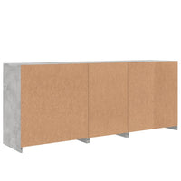 Thumbnail for Sideboard mit LED-Leuchten Betongrau 162x37x67 cm