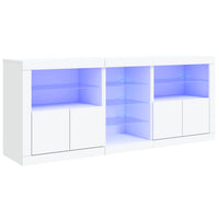 Thumbnail for Sideboard mit LED-Leuchten Weiß 181,5x37x67 cm