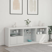 Thumbnail for Sideboard mit LED-Leuchten Weiß 181,5x37x67 cm