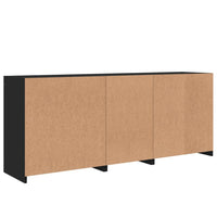Thumbnail for Sideboard mit LED-Leuchten Schwarz 181,5x37x67 cm