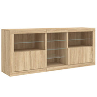 Thumbnail for Sideboard mit LED-Leuchten Sonoma-Eiche 181,5x37x67 cm