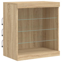 Thumbnail for Sideboard mit LED-Leuchten Sonoma-Eiche 181,5x37x67 cm