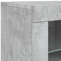 Thumbnail for Sideboard mit LED-Leuchten Betongrau 181,5x37x67 cm