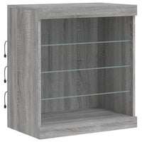 Thumbnail for Sideboard mit LED-Leuchten Grau Sonoma 181,5x37x67 cm