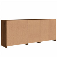 Thumbnail for Sideboard mit LED-Leuchten Braun Eichen-Optik 181,5x37x67 cm