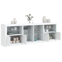 Thumbnail for Sideboard mit LED-Leuchten Weiß 202x37x67 cm